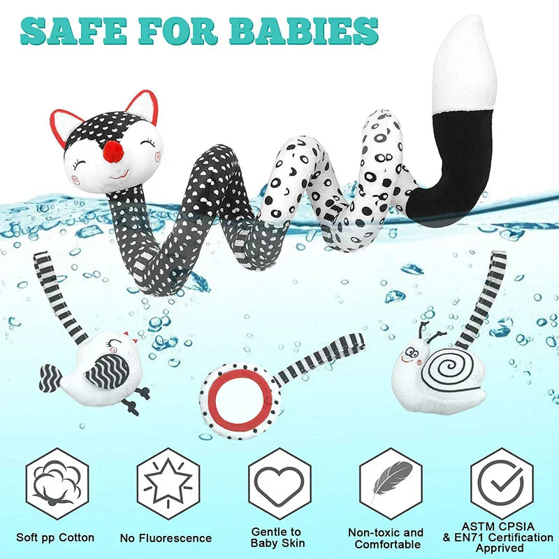 Baby Spiral Legetøj: Underholdning til Autostol & Barnevogn