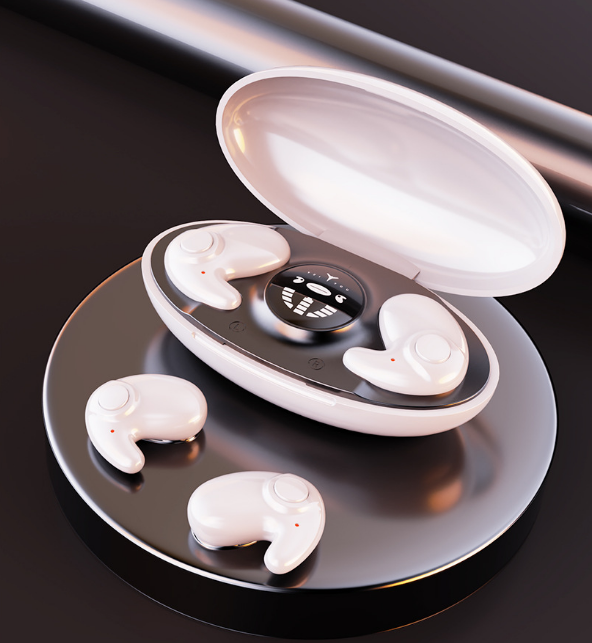 Fjerlette Søvn-Earbuds med Støjdæmpning og Lang Batteritid