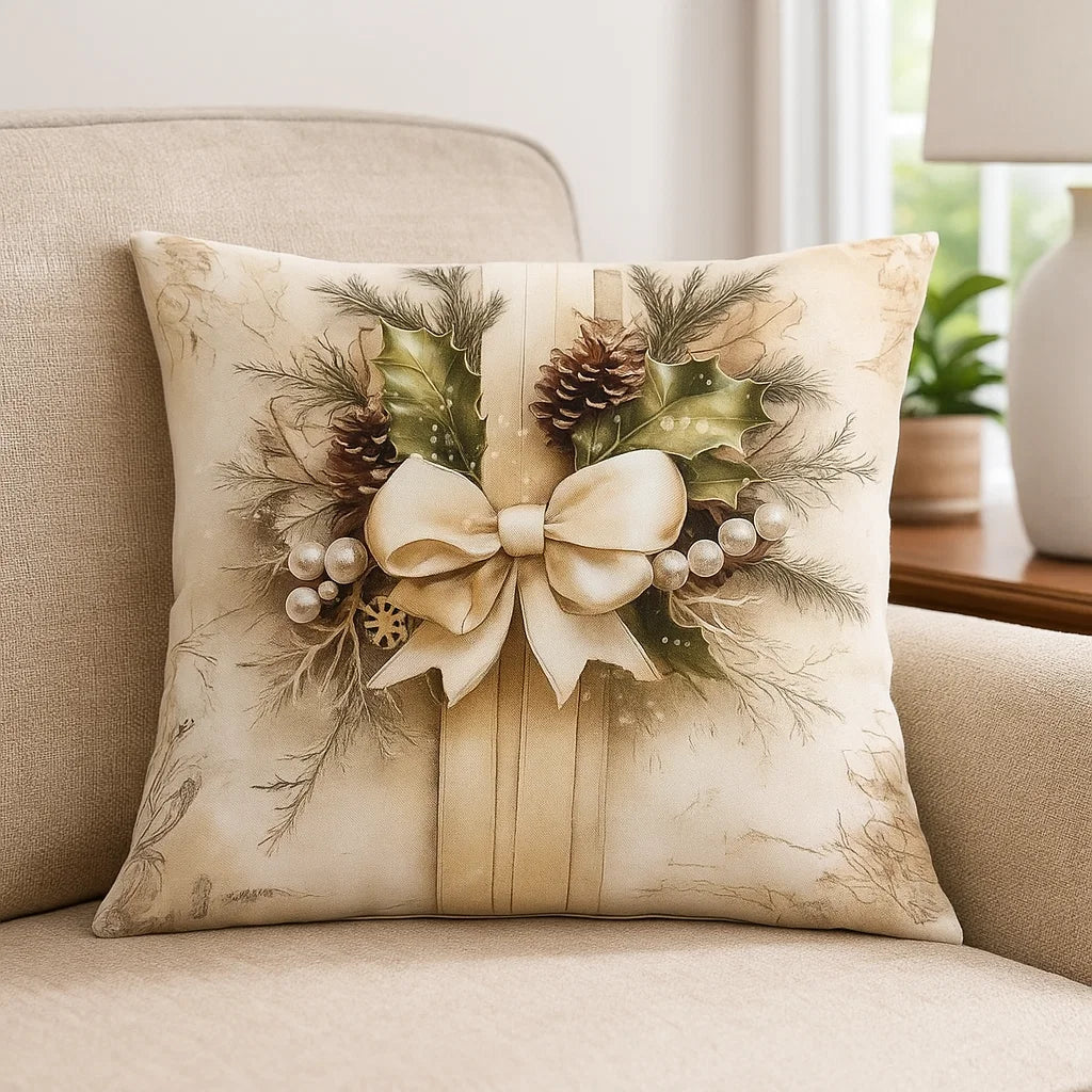 Julkuddöverdrag med Eleganta Motiv för Soffa & Sängar