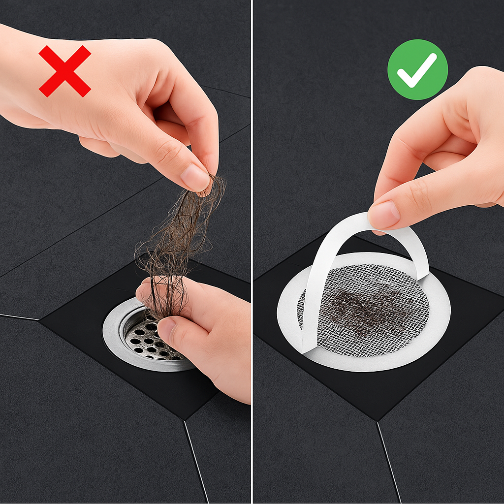 Engångshårfilter för dusch
