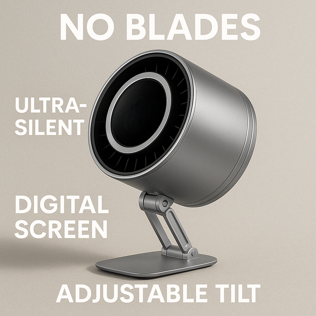 Ultra-stille digitalt display bladløse ventilator