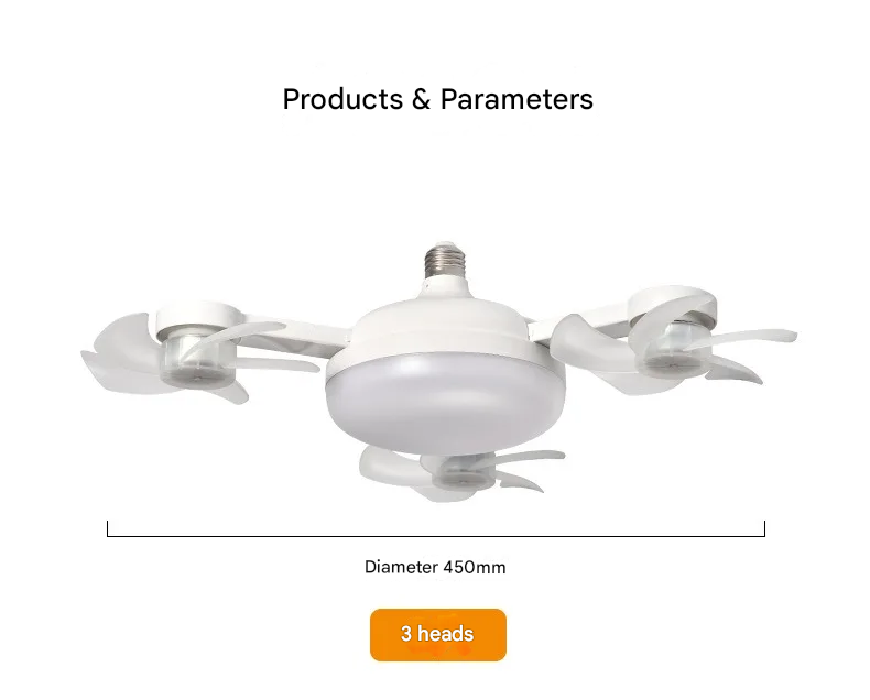 Multi Cooler Hurtig Loft LED Ventilator Lys