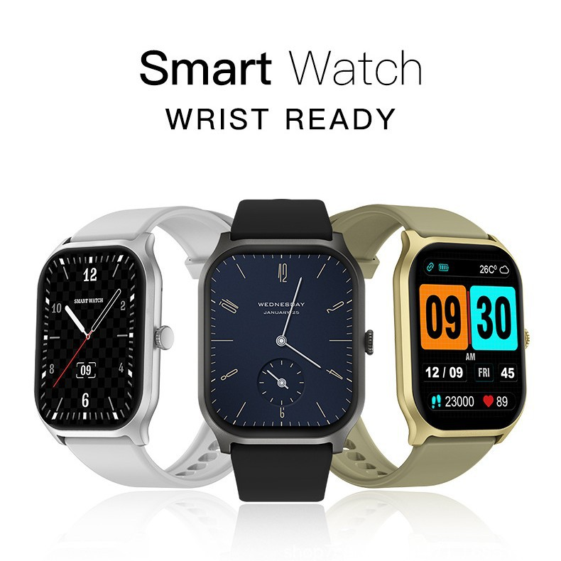 Smartwatch med stor skärm och avancerad hälsoövervakning