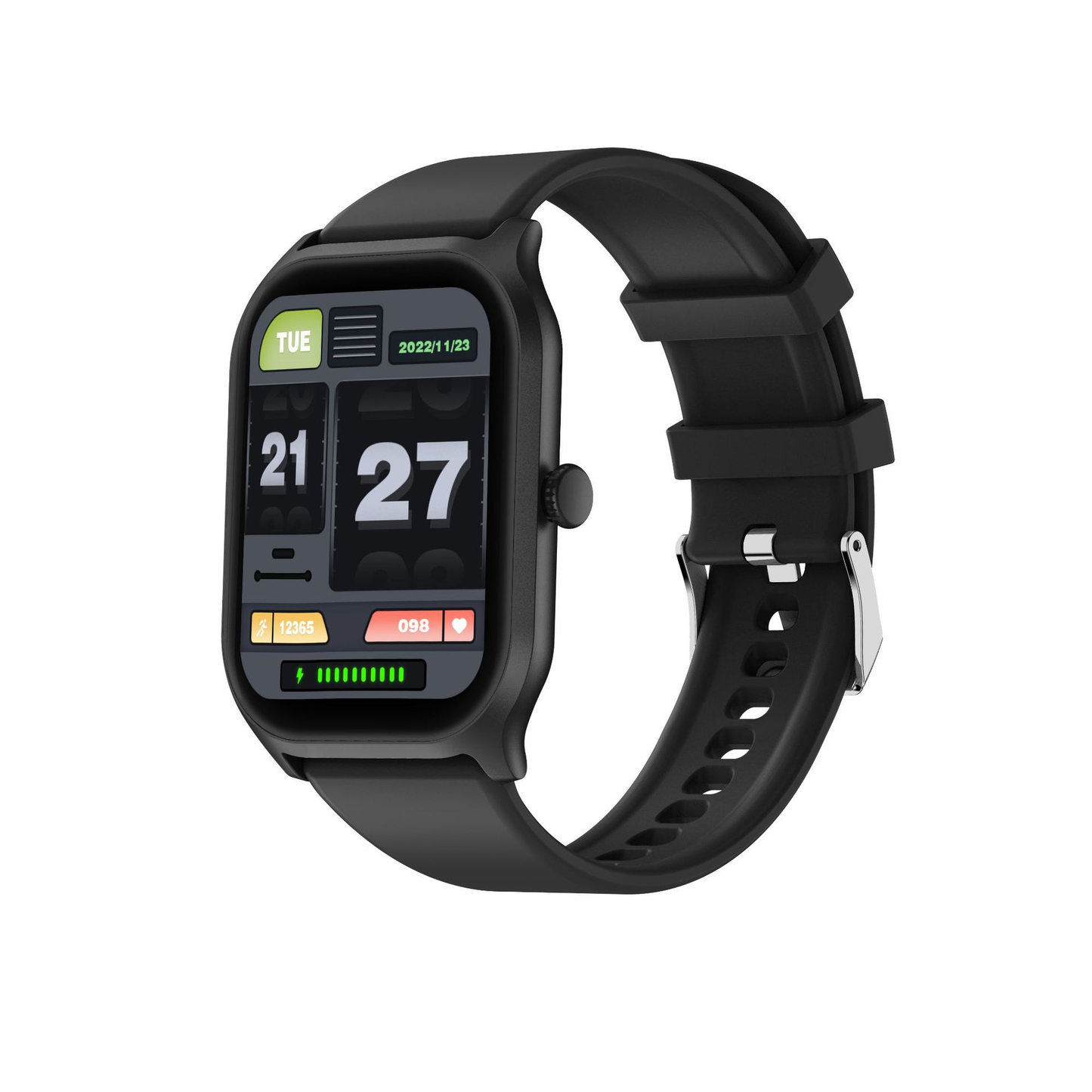 Smartwatch med stor skärm och avancerad hälsoövervakning