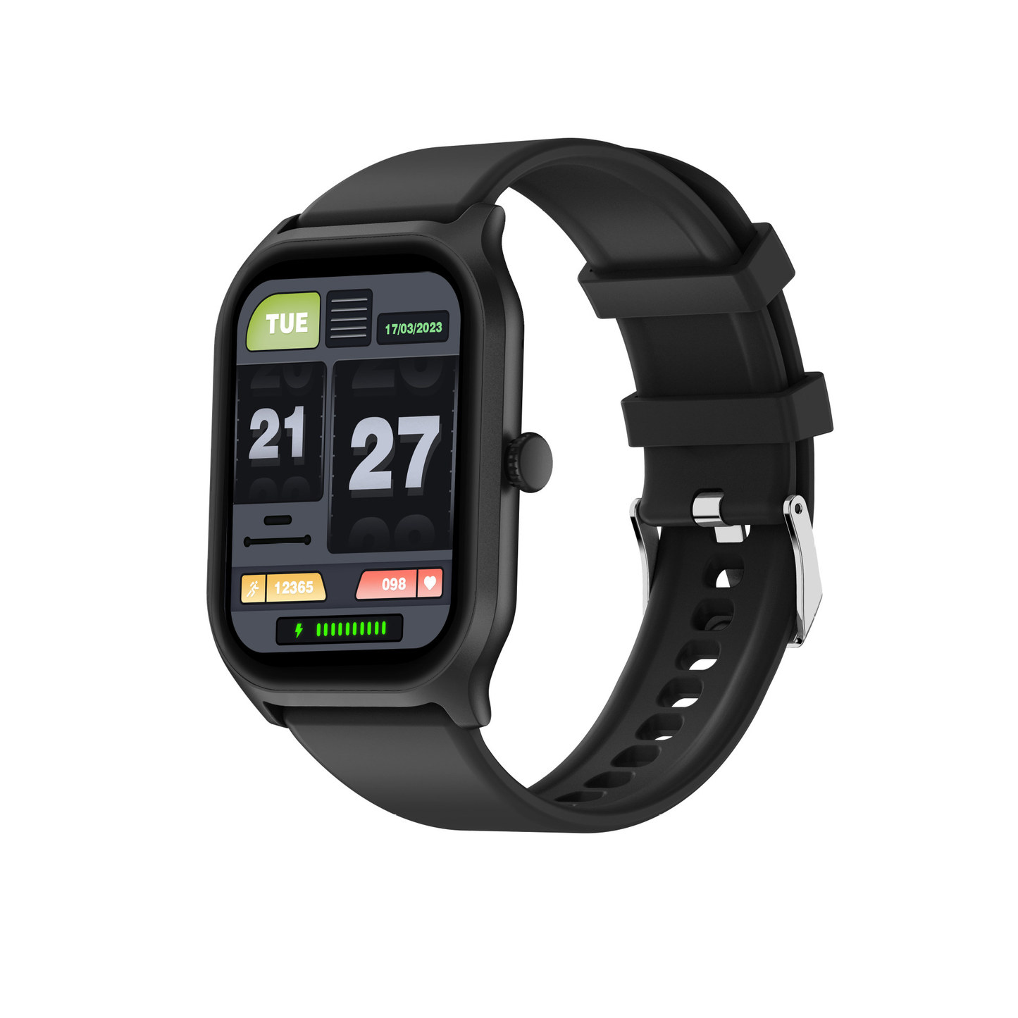 Smartwatch med stor skärm och avancerad hälsoövervakning