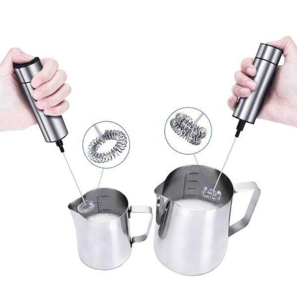 Professionell Handhållen Kaffemjölkskummare