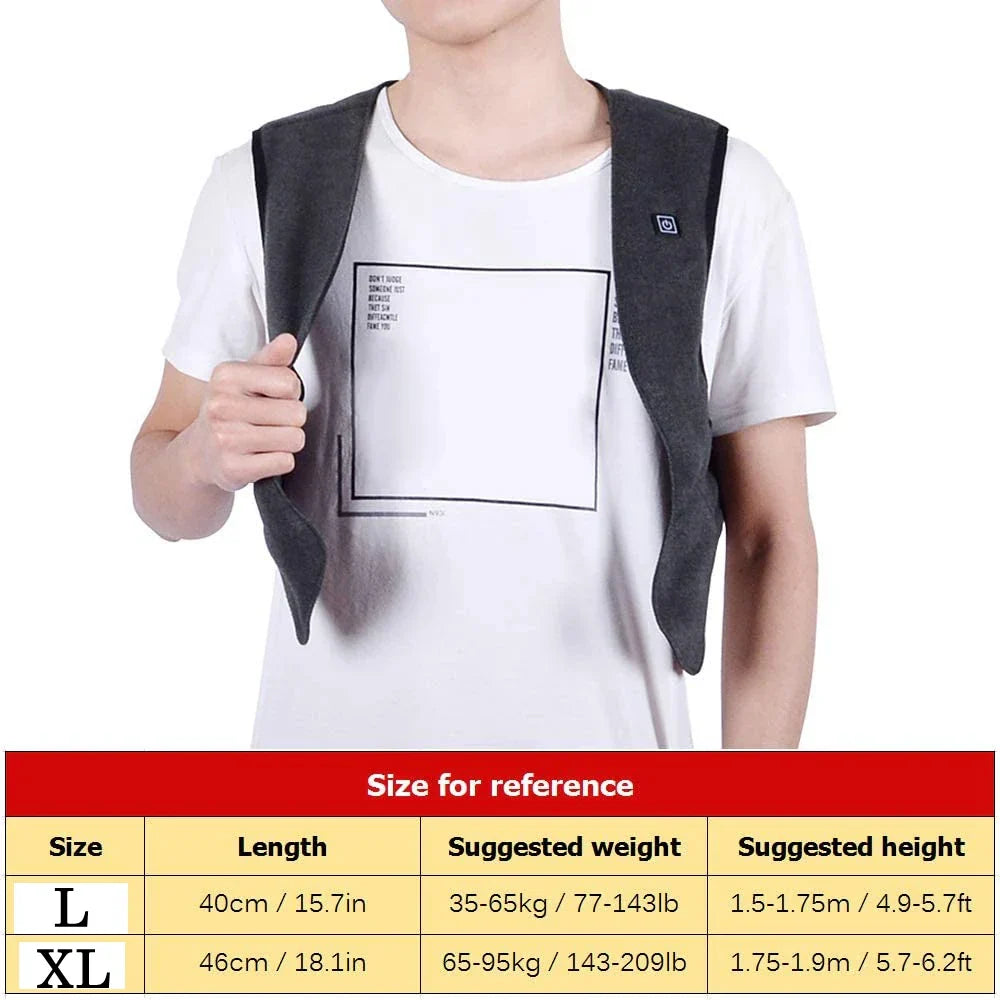 USB-Heated Vest for Men - Comfortable Warmth on the Go