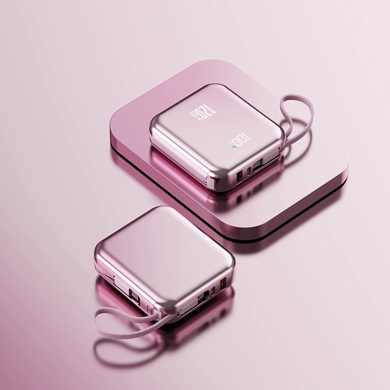 Effektiv 20000mAh Powerbank med Hurtigopladning og Type-C Kabel