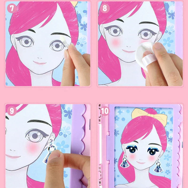 Kreativt Makeup- og Tegnesæt til Børn - Tryg Leg og Læring