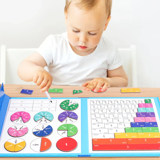 Montessori Brøk Disk Sæt – Gør Matematik Sjovt og Forståeligt