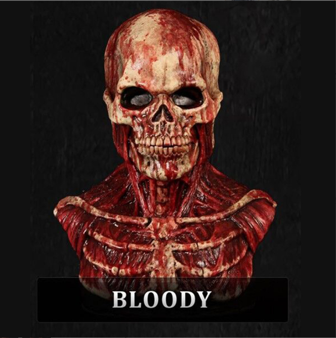 Skræmmende Dødningehoved Maske | Klar til en tidlig Halloween
