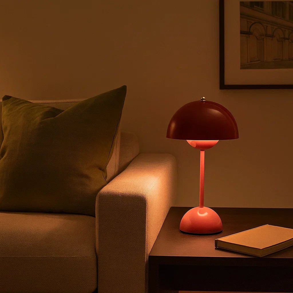 Moderne Natlampe med Berøringskontrol og Justerbar LED
