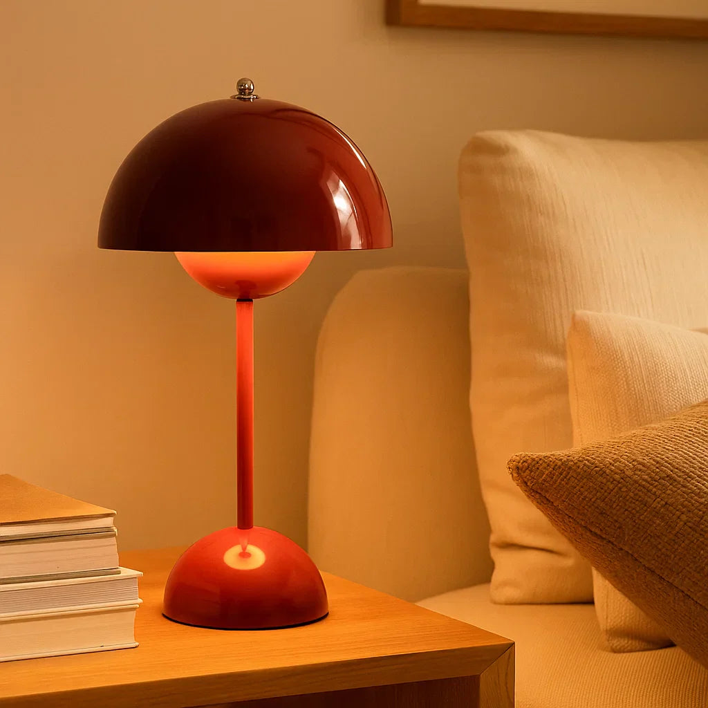 Moderne Natlampe med Berøringskontrol og Justerbar LED