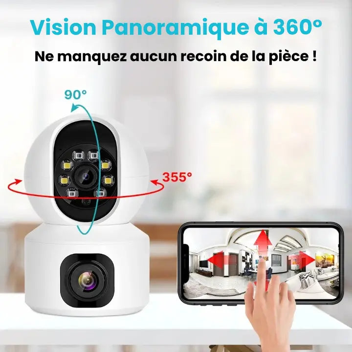 Smart babyvakt med 360° övervakning och 2K HD