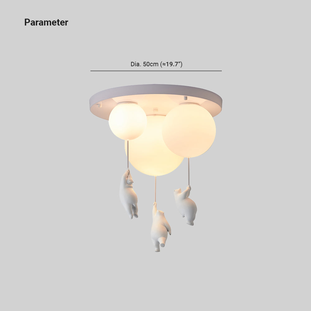 Moderne LED-plafondlampe med ballon-design - Stilfuld belysning