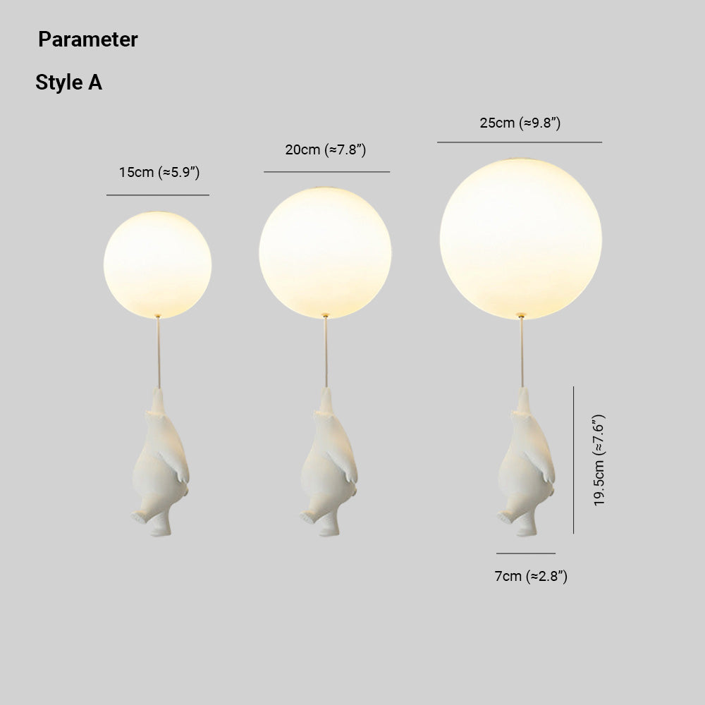 Moderne LED-plafondlampe med ballon-design - Stilfuld belysning