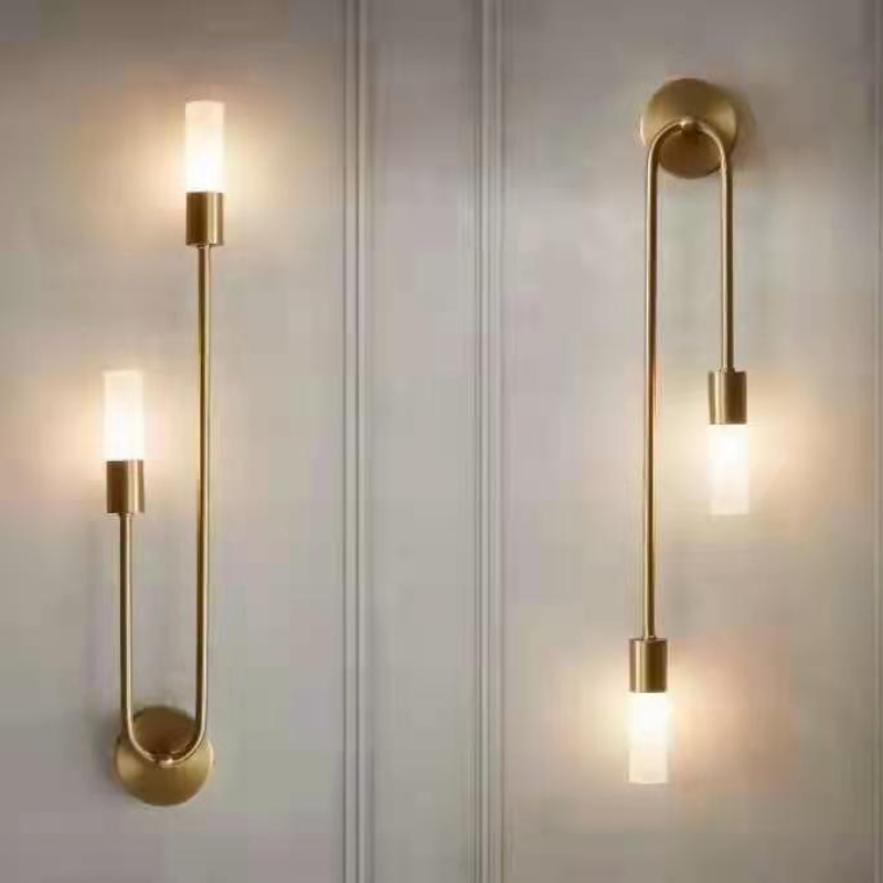 Stilrena LED-vägglampor med modern dubbelrörsdesign
