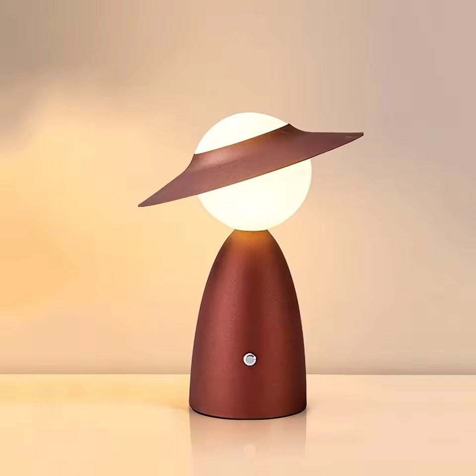 Trådlös LED-laddningslampa med varmt ljus och modern design