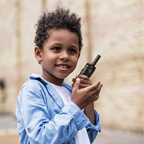 Äventyrliga Walkie Talkies för barn | 22 kanaler | 5 km räckvidd | Skogskamouflage