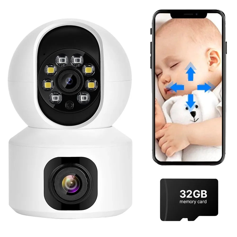Smart babyvakt med 360° övervakning och 2K HD