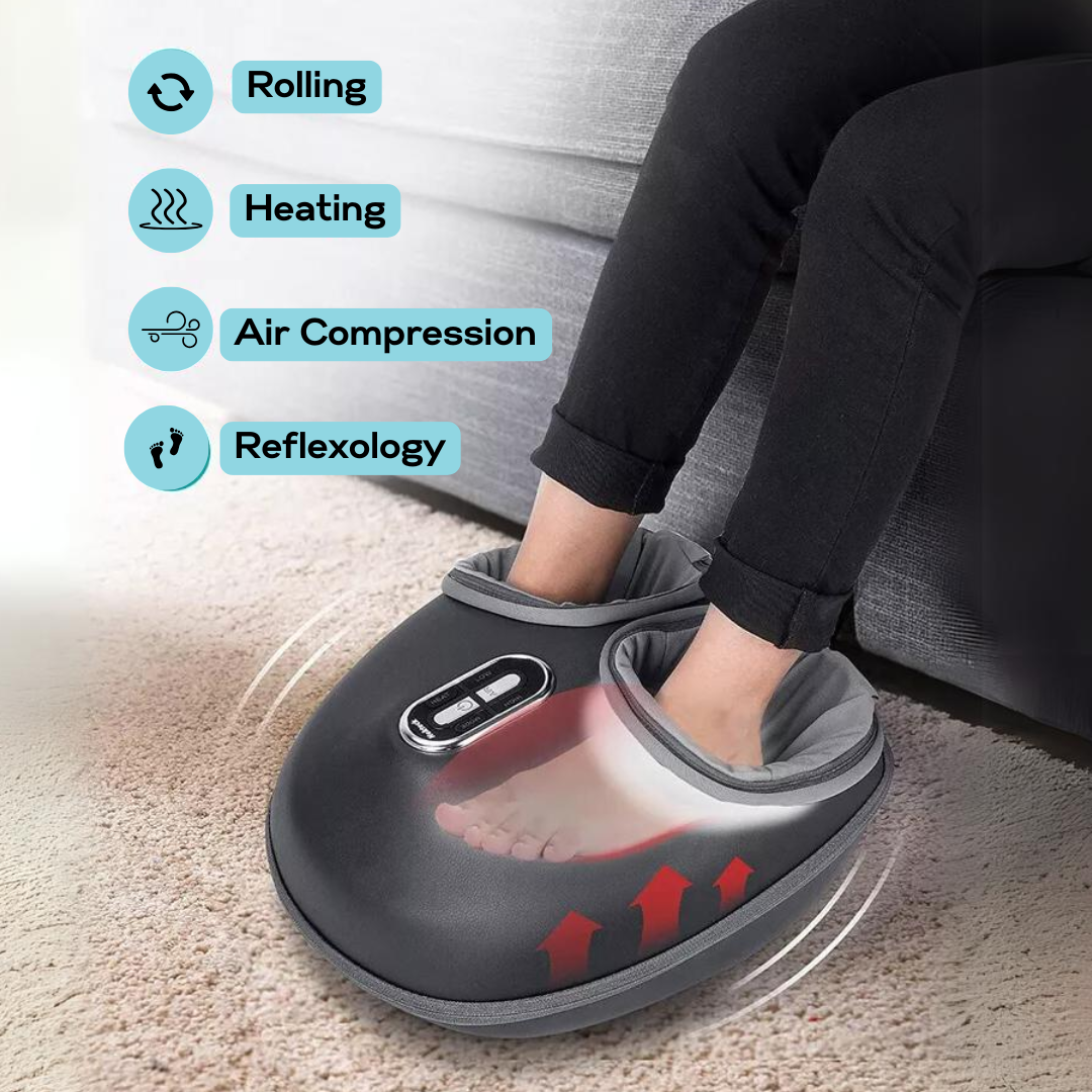 Shiatsu Fodmassageapparat med Varme for Total Afspænding