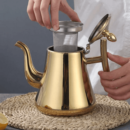 Induktionskedel med filter i rustfrit stål