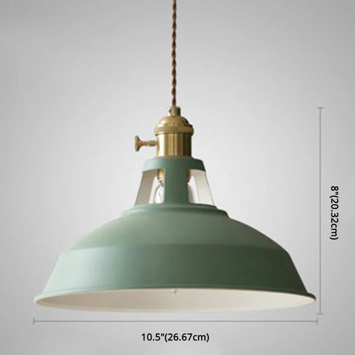 Retro taklampa i metall i industriell stil för matsal E27