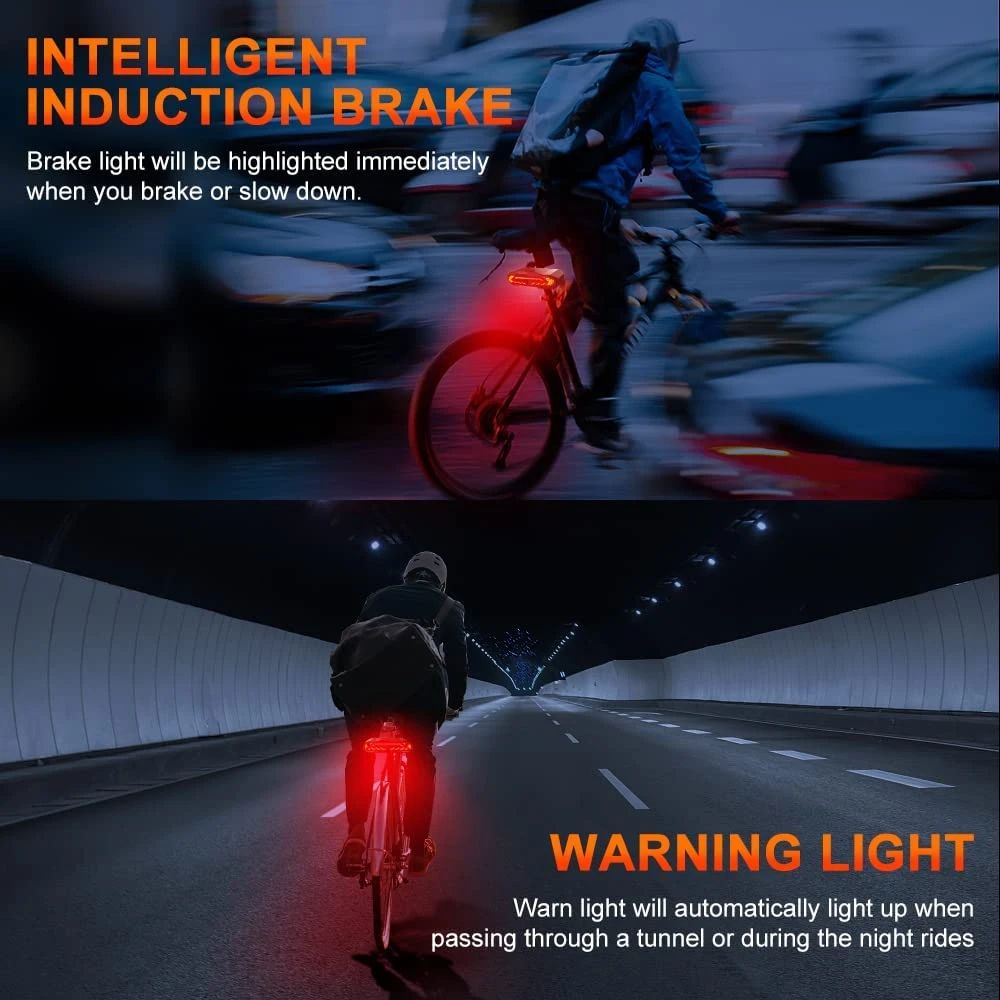 Sikkerhedslampe med Alarm til Cykler - SafeRide