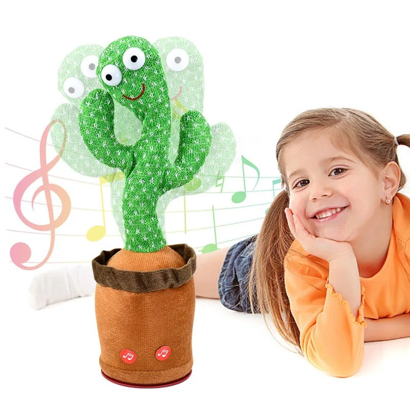 Interaktiv Kaktusleksak med Musik och Röstuppspelning