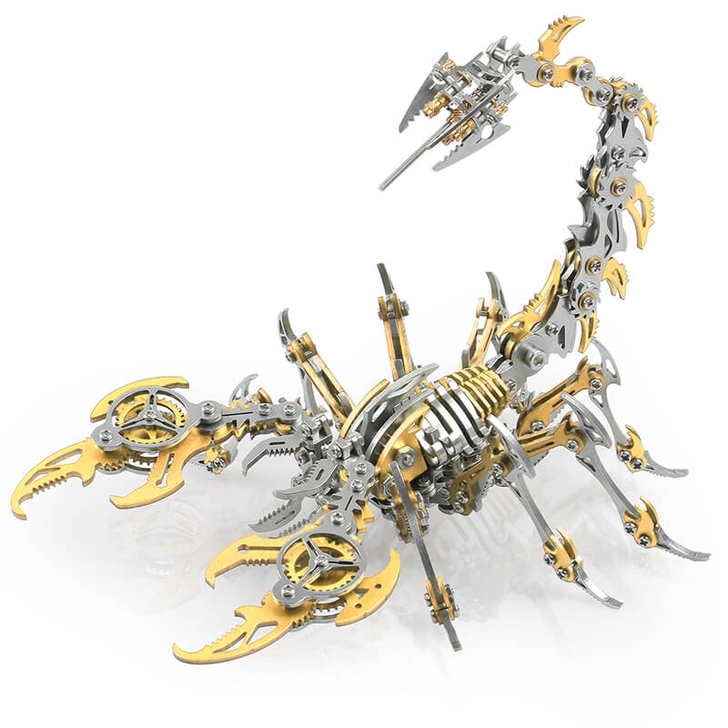 Kreativt Mekanisk Skorpion Modelkit i Stål til Hjemmet