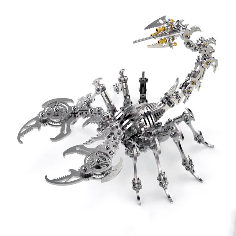 Kreativt Mekanisk Skorpion Modelkit i Stål til Hjemmet