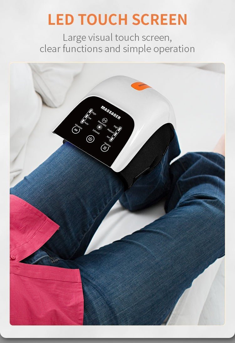 Knee Massager med Infrarød Varme – Lindre Knæsmerter Hurtigt
