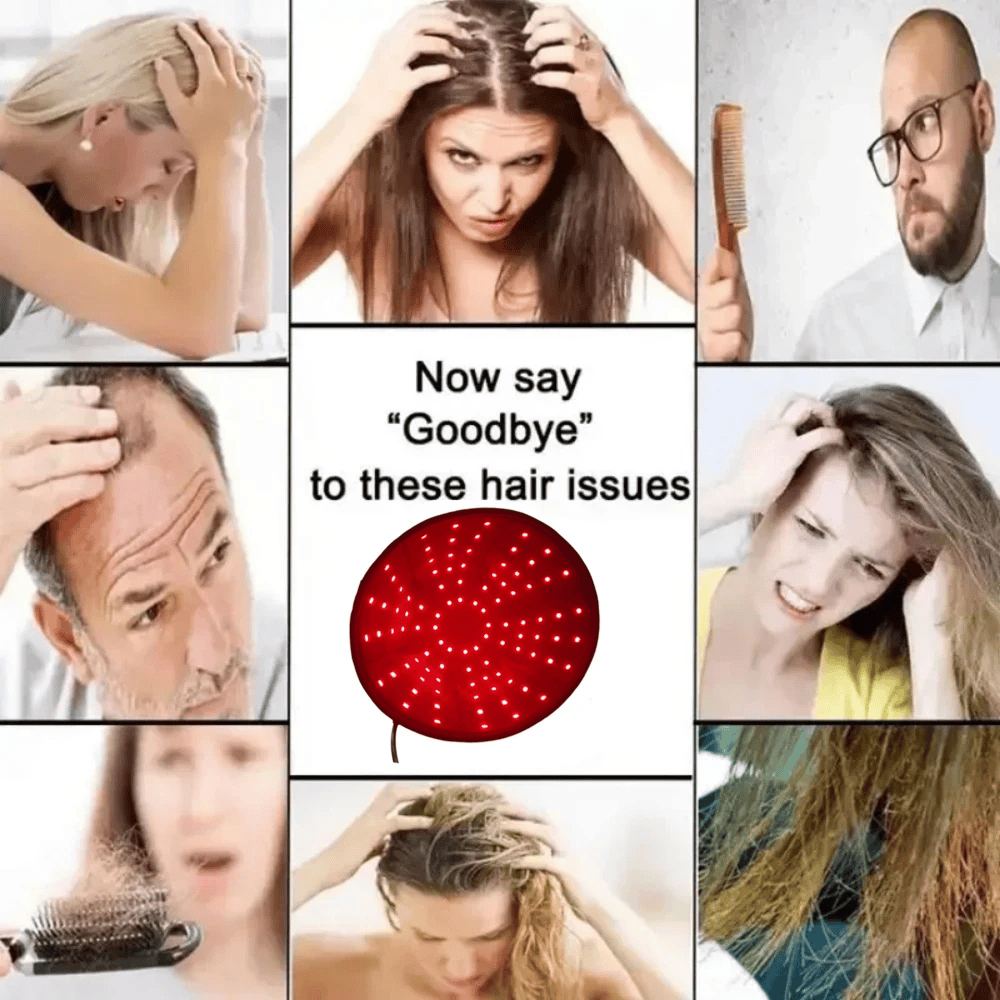 Naturlig Hårväxt med Rött Ljus - Effektiv Hårväxtmössa