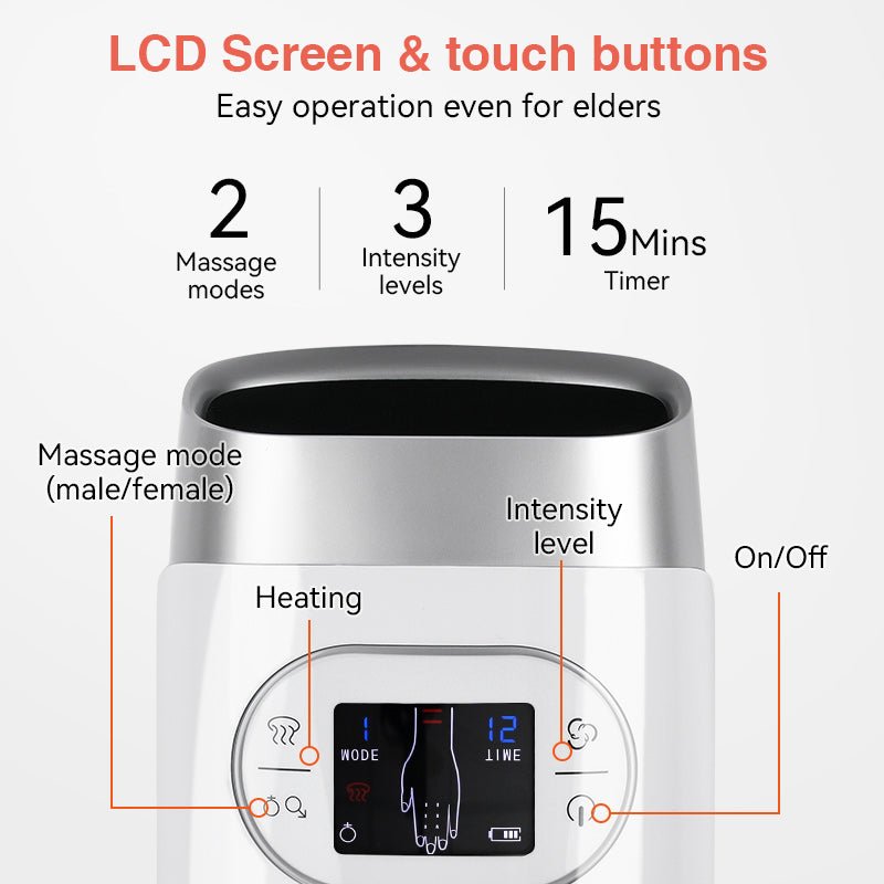 Trådløs Håndmassager med Kompression – Lindre Smerter Hurtigt