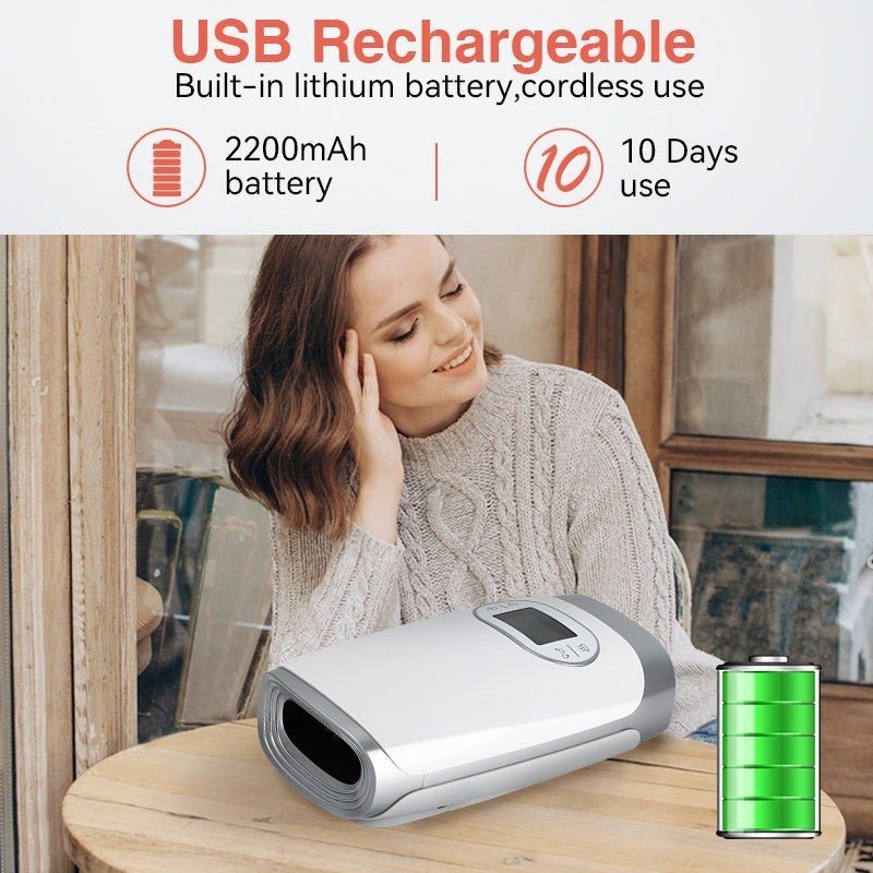 Trådløs Håndmassager med Kompression – Lindre Smerter Hurtigt