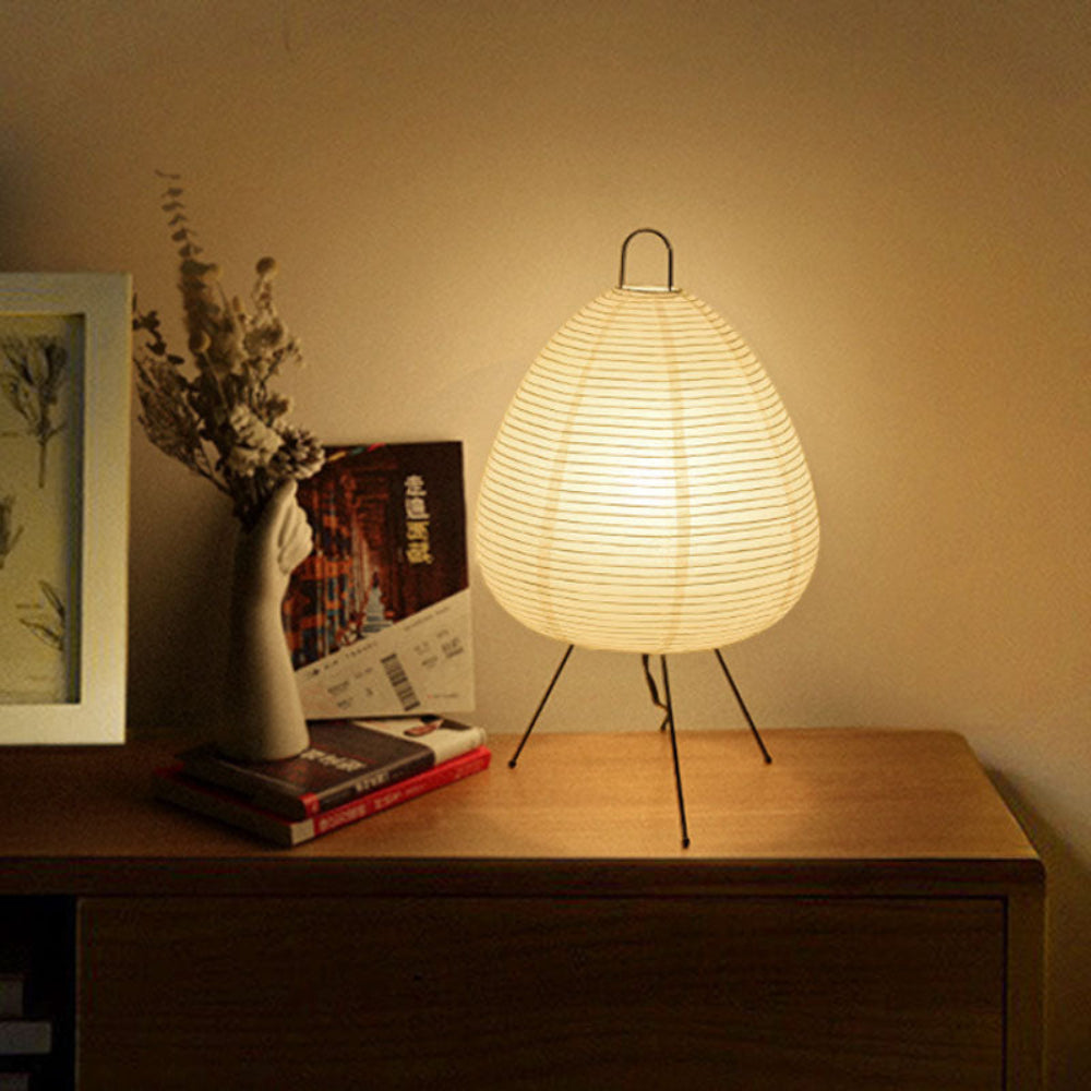 Japansk Papirlampe med Blødt Lys og Stabilt Design
