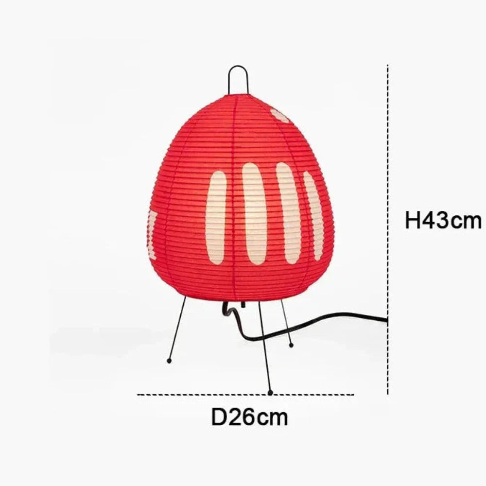 Japansk Papirlampe med Blødt Lys og Stabilt Design
