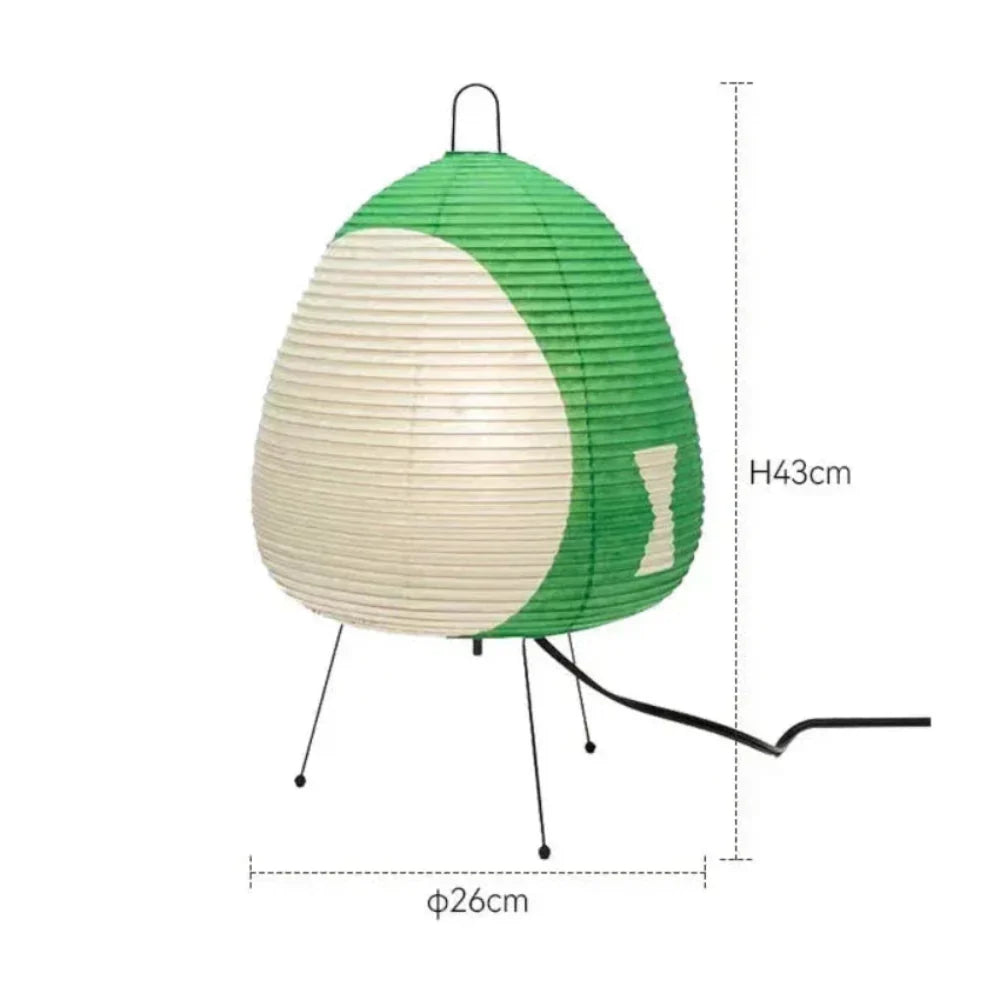 Japansk Papirlampe med Blødt Lys og Stabilt Design