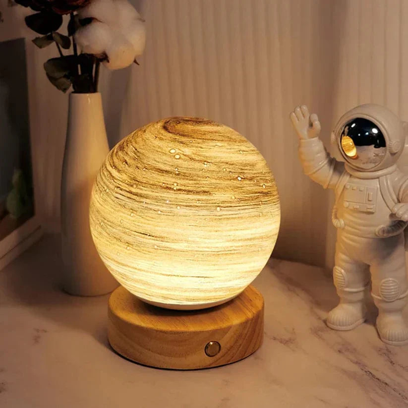Dimbar USB-månlampa med konstnärlig design