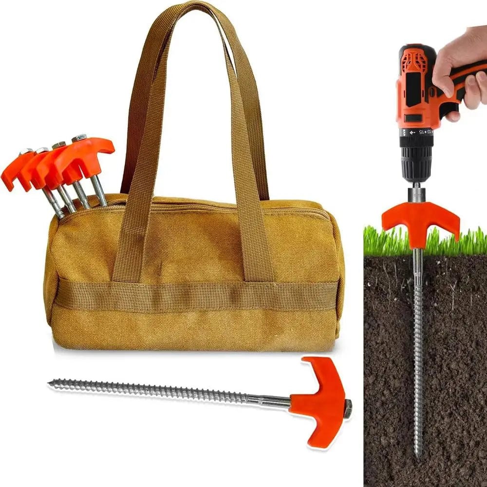 Ultra-stærke skrueteltpløkker til sikker forankring