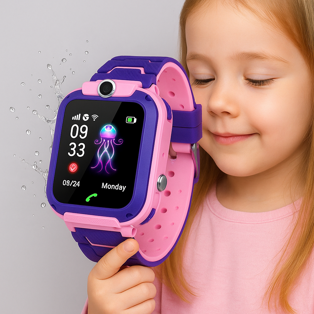 Barn GPS Smartwatch, vattentät, Nödsituation Tracker