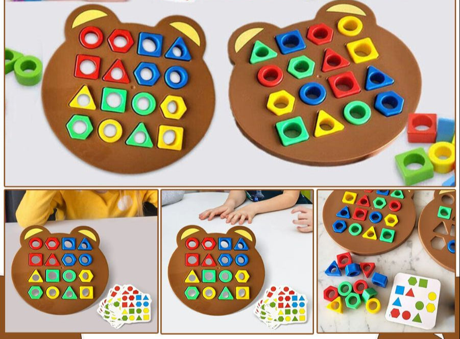 Farverig Formpuzzle til Børn - Læreleg