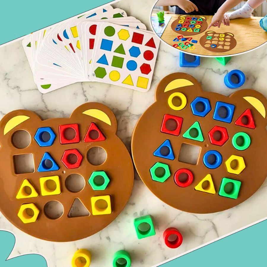 Farverig Formpuzzle til Børn - Læreleg