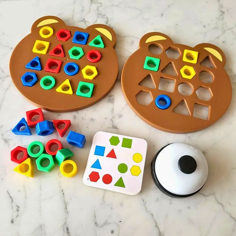 Farverig Formpuzzle til Børn - Læreleg