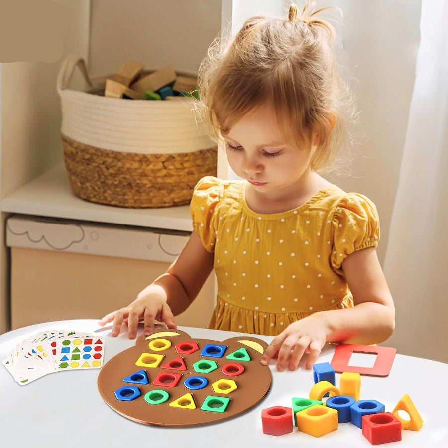 Farverig Formpuzzle til Børn - Læreleg