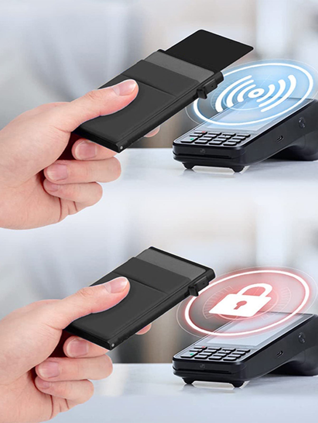 Slim Metal Kortholder med RFID Beskyttelse