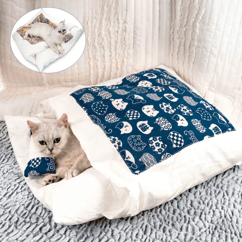 Vintersovpåse för Katter – CozyPaws DreamNest