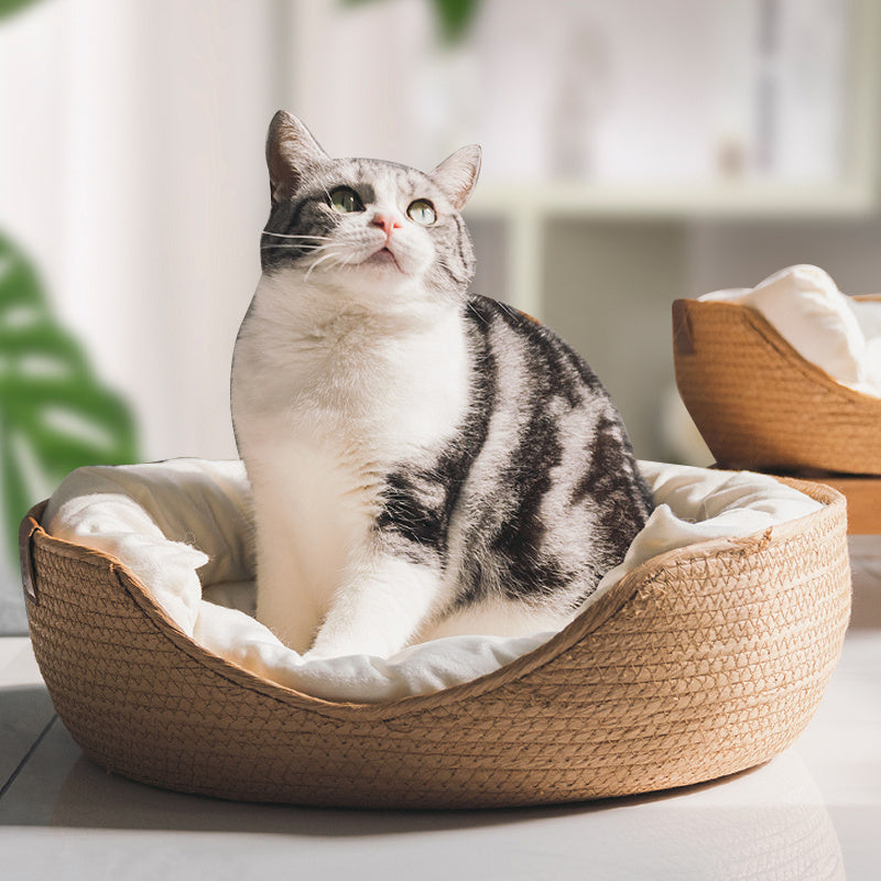 Handgjord och bekväm kattsäng – LuxeSnooze