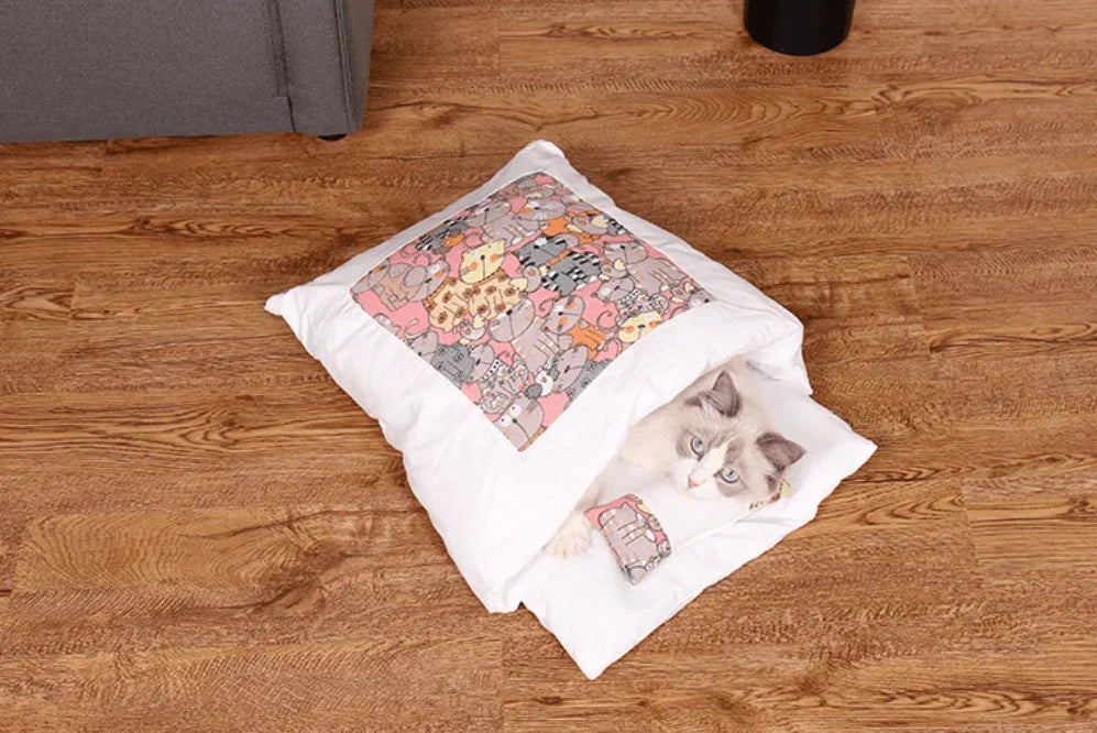 Vintersovpåse för Katter – CozyPaws DreamNest