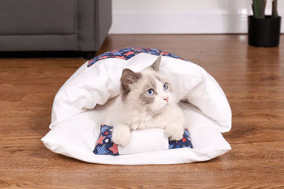 Vintersovpåse för Katter – CozyPaws DreamNest
